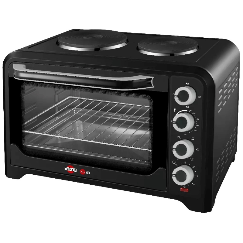 HORNO TOKYO XG 60LTS 2200W CON 2 PLACAS ELECTRICAS