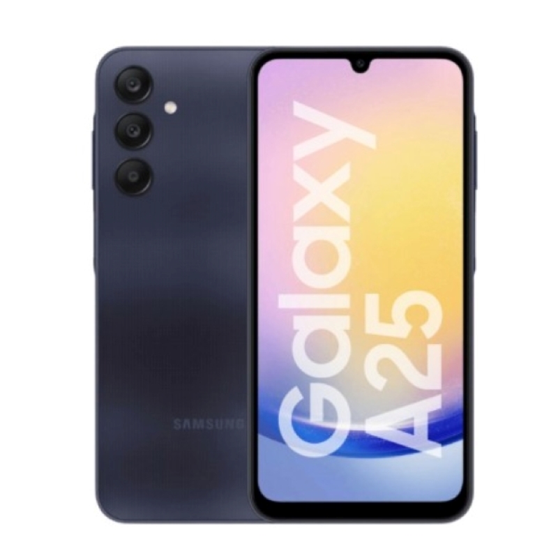 CELULAR SAMSUNG GALAXY A25 128GB ROM 6GB RAM BLUE/BLACK + CARGADOR DUAL 20W