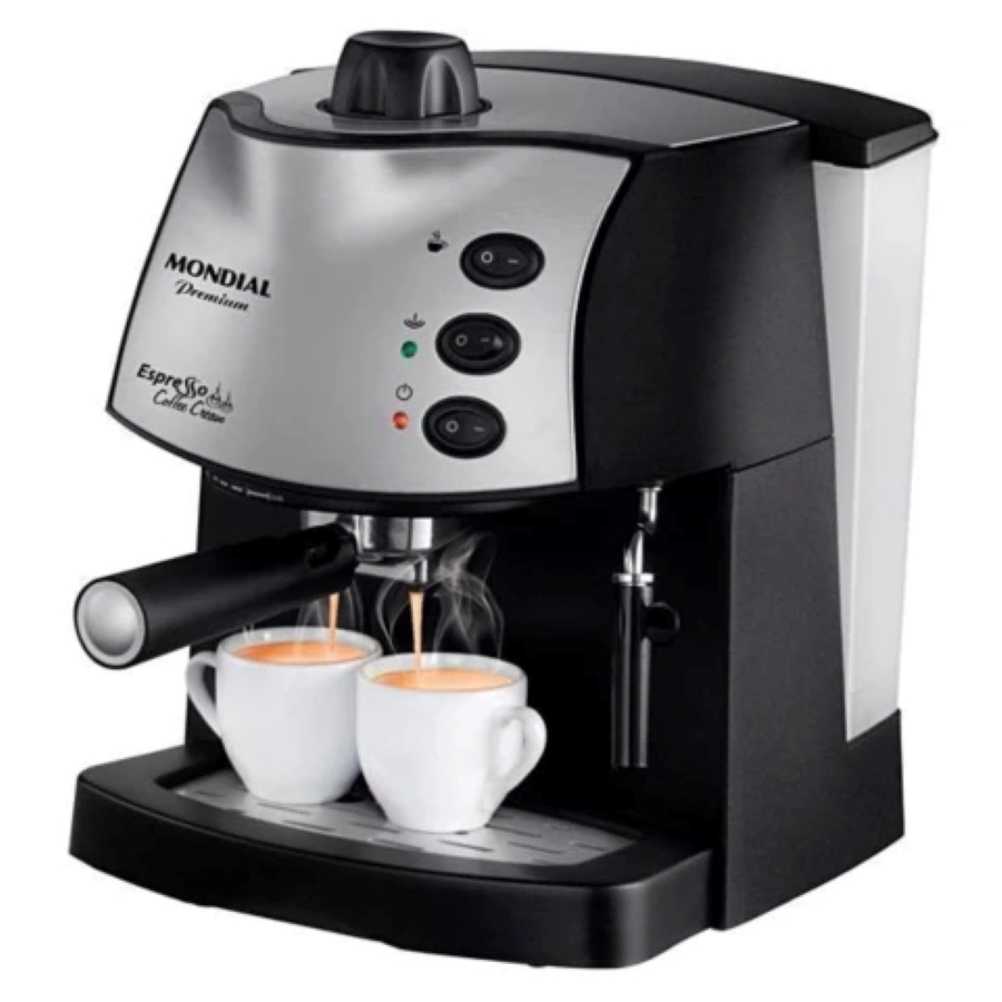 CAFETERA MONDIAL EXPRESSO CREAM C-08 800W 2 FILTROS 15 BAR DE PRESION