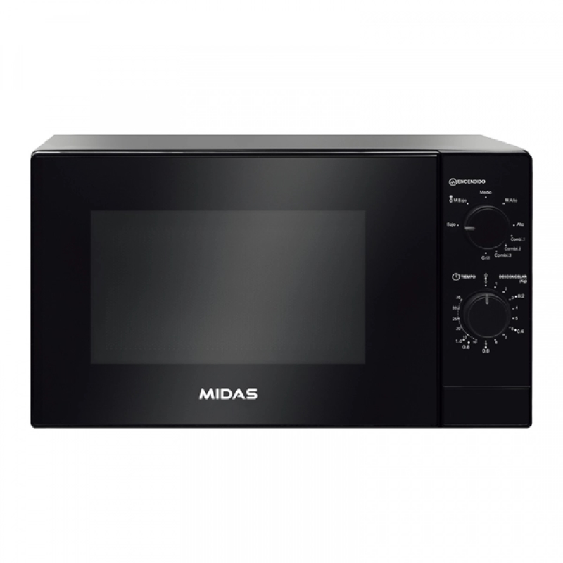 MICROONDAS MIDAS 20 LTRS MD-MOG20LM NEGRO 900W