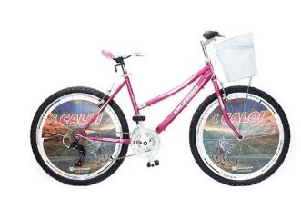 BICICLETA CALOI CALIFORNIA ARO 26 FUSCIA