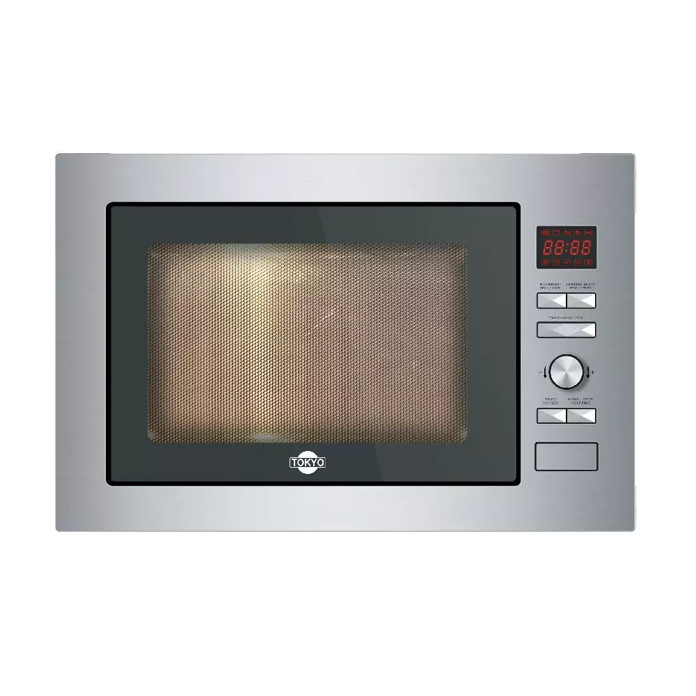 MICROONDAS EMPOTRABLE TOKYO 25LTS INOX DIGITAL C/GRILL Y VISOR